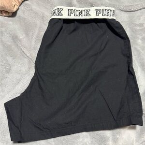 PINK Victoria's Secret Black Sleep Shorts